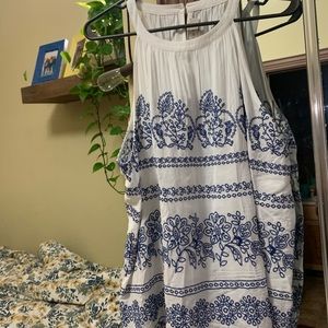 embroidered tank top